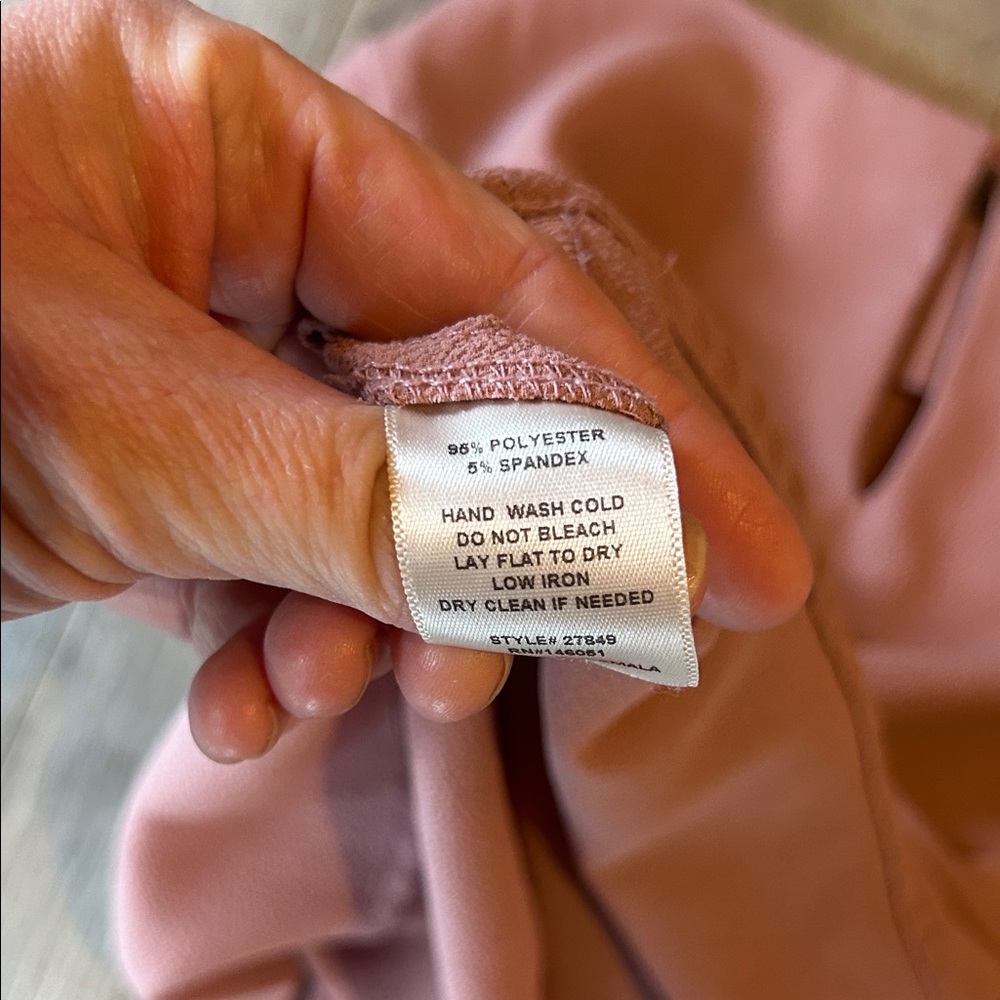 Monteau Ruffled Sleeve Blush Blouse - Picture 5 of 5
